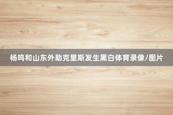 杨鸣和山东外助克里斯发生黑白体育录像/图片