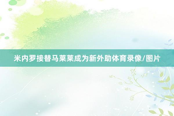 米内罗接替马莱莱成为新外助体育录像/图片