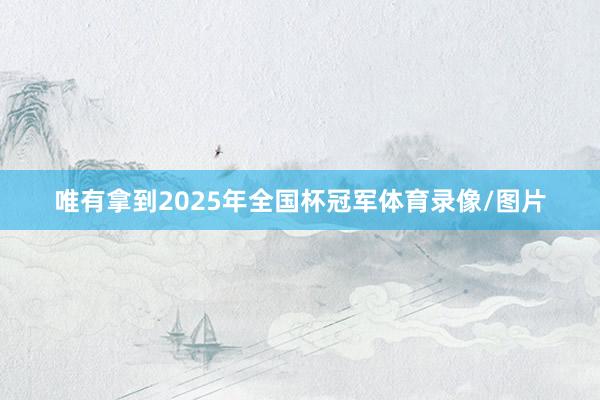 唯有拿到2025年全国杯冠军体育录像/图片