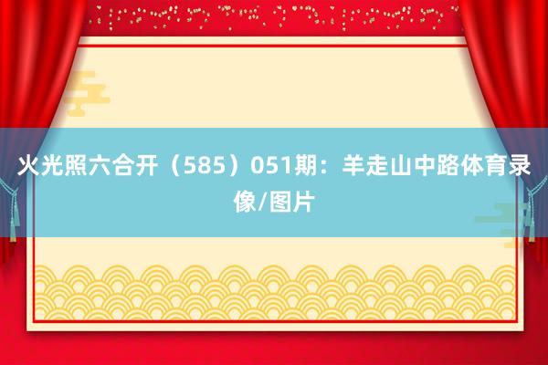 火光照六合开(585) 051期:羊走山中路体育录像/图片