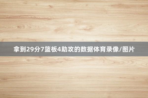 拿到29分7篮板4助攻的数据体育录像/图片